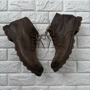 Sorel Men's NM2786-246 Madson Chukka Brown Leather Waterproof 11.5